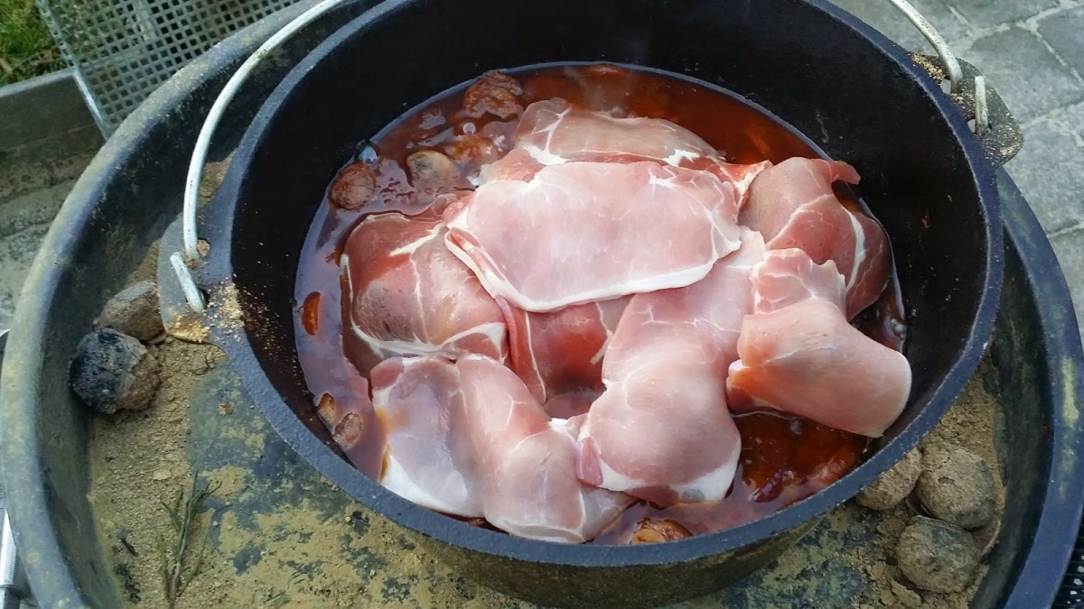 Pollo agro dulce using the Dutch&nbsp;Oven