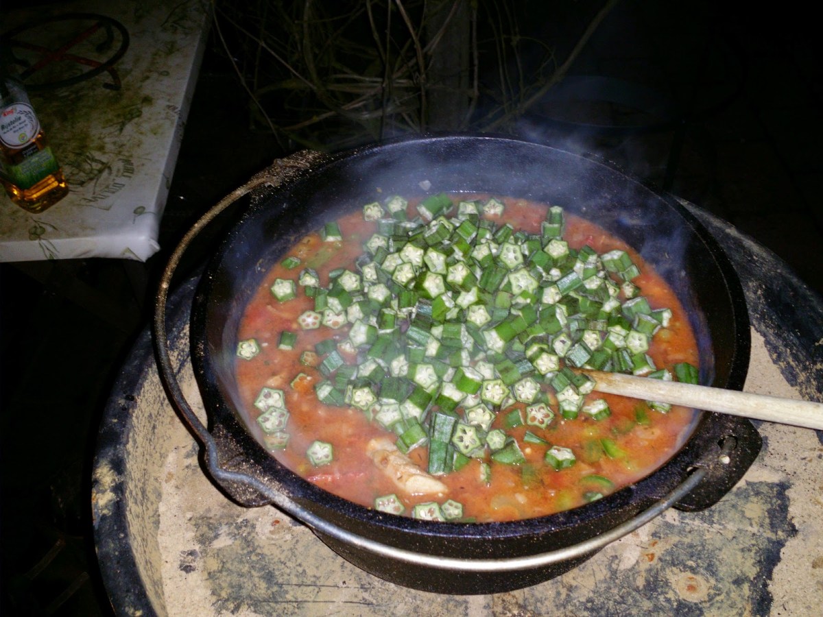 Gumbo with Okra, chicken and chorizo this&nbsp;time!