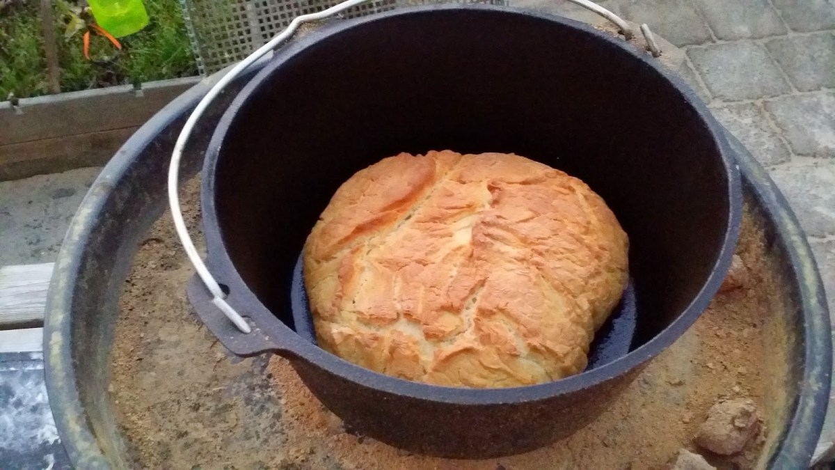 Home made bread with our cast iron&nbsp;pot