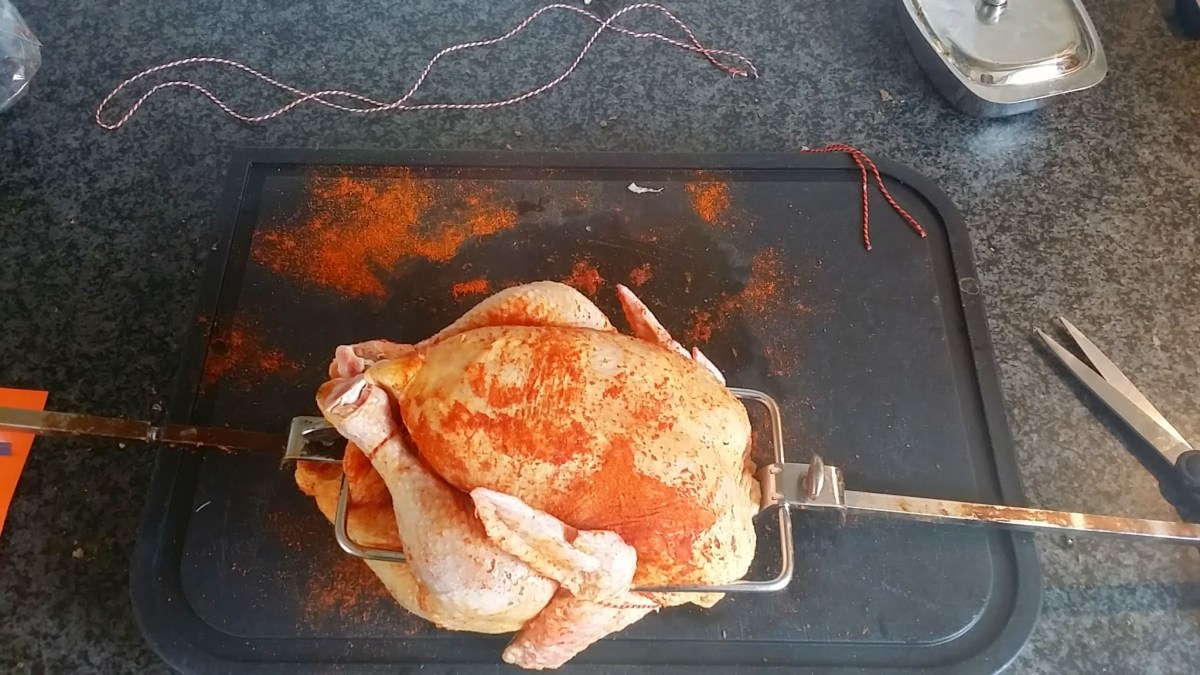 Rotisserie chicken in the&nbsp;kettle